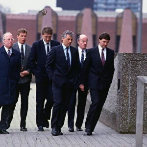 Rangers players 1988 arriving at court Graham Roberts Terry Butcher