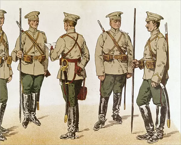 Russian cavalry uniforms, WW1