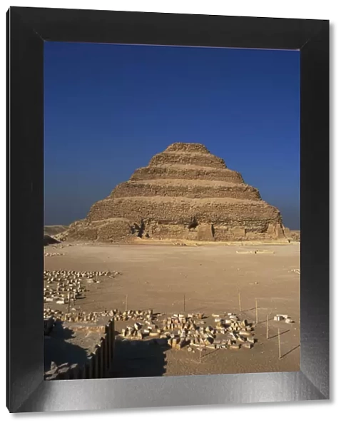 Egypt. Saqqara necropolis. The Pyramid of Djoser (Zoser) or