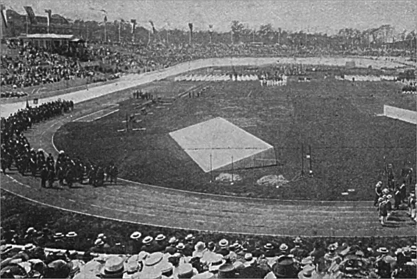 Opening of Berlin Stadium - venue for 1916 Olympics