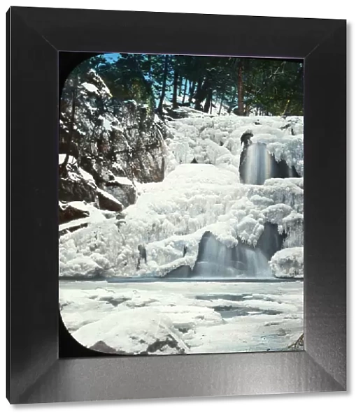 Unattributed frozen waterfall - NY State, USA