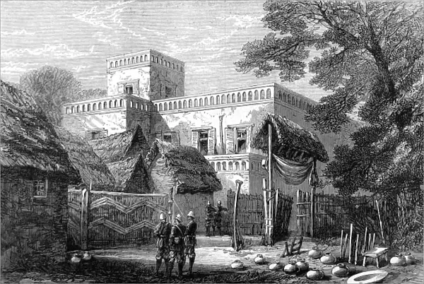 The King of Ashantis Palace at Kumasi, 1874