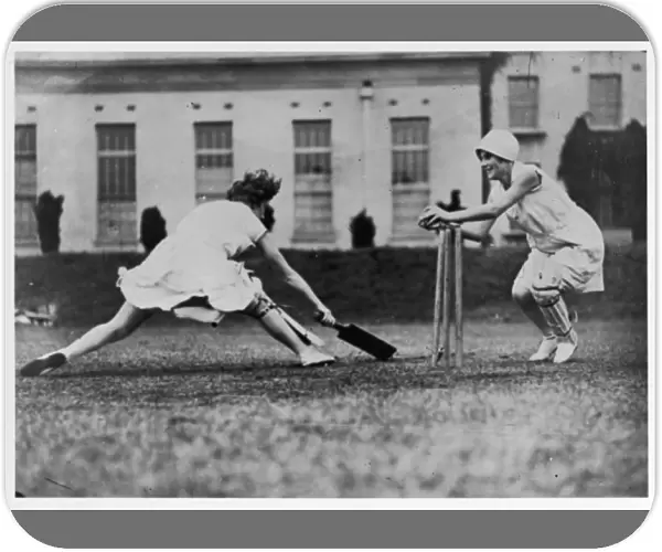 Girls Playing Cricket