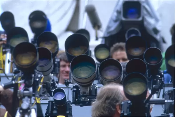 Royal Wedding 1986 - lenses poised