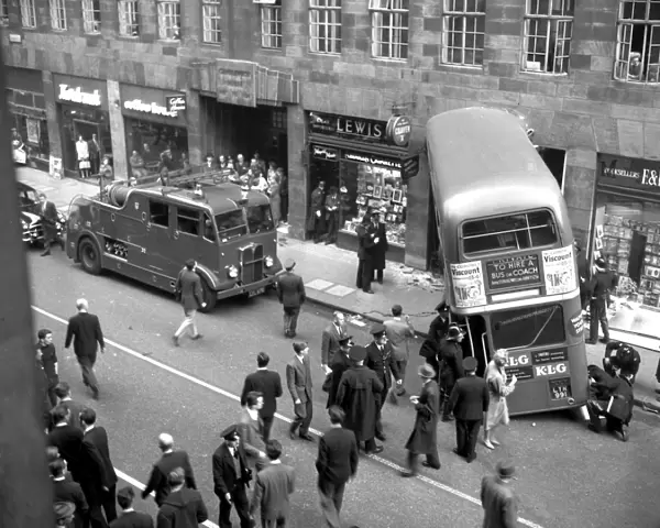Bus crash in Cannon Street, City of London