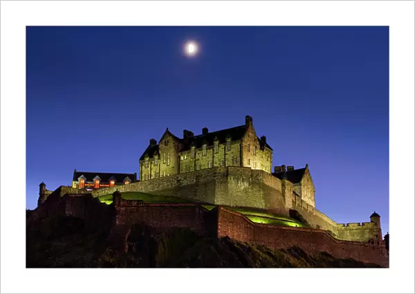 Scotland, Edinburgh, Edinburgh Castle. Edinburgh Castle is built upon the remains of an extinct volcano, originally known as Lookout Hill but now known as Castle Rock, which has been used as a stronghold for over