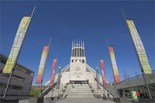 Roman Catholic Metropolitan Cathedral, Liverpool, Merseyside, England, UK