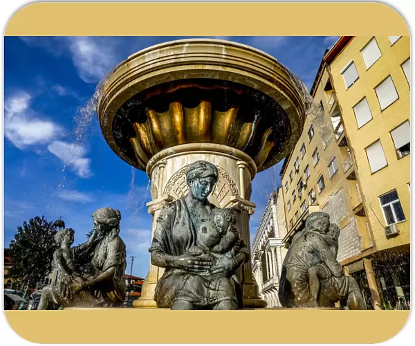 Mothers Fountain, Skopje, Republic of Macedonia, Europe
