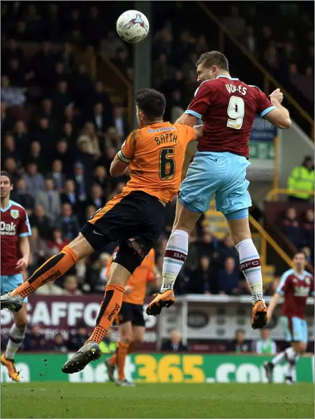 Burnley's Sam Vokes Scores First Goal Against Wolves at Turf Moor - Sky Bet Championship