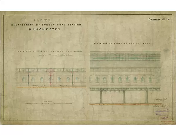 Enlargement of London Road Station Manchester. London & North Western Railway