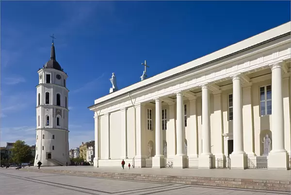 Lithuania, Vilnius, Cathedral and Belfry Tower