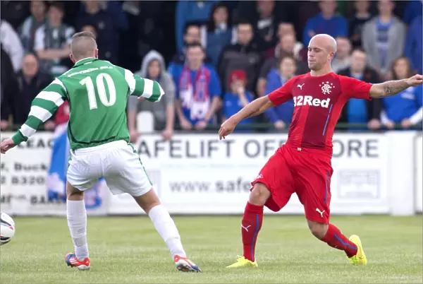 Rangers Nicky Law in Action: Pre-Season Thriller vs. Buckie Thistle at Victoria Park