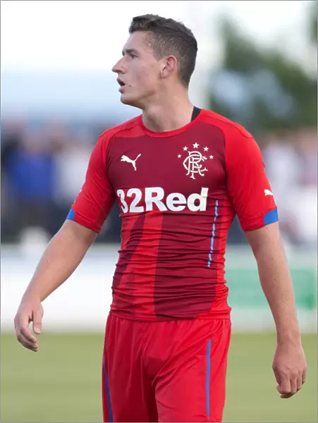 Rangers Fraser Aird Scoreing Goal in Pre-Season Friendly against Buckie Thistle at Victoria Park