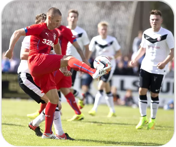 Rangers Kenny Miller in Pre-Season Action: Scottish Cup Champion Takes Control at Brora Rangers Dudgeon Park