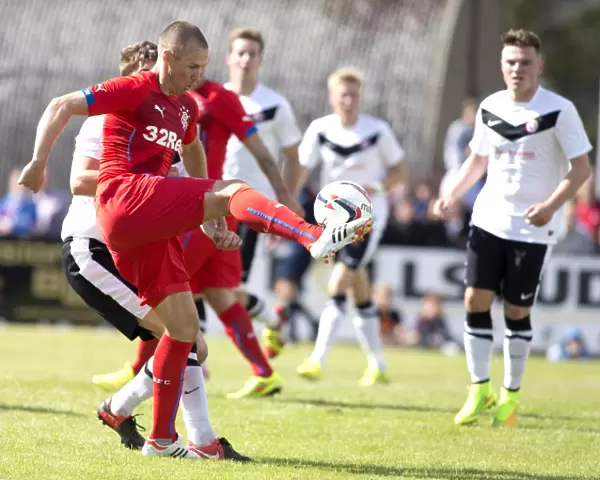 Rangers Kenny Miller in Pre-Season Action: Scottish Cup Champion Takes Control at Brora Rangers Dudgeon Park