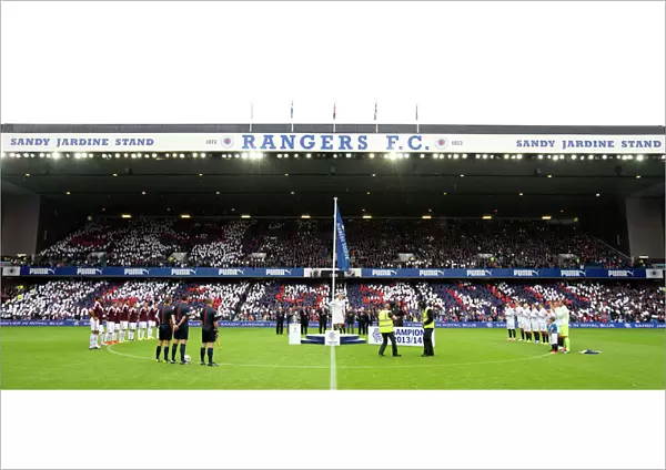 Rangers Football Club: Lee McCulloch Hoists the Scottish Cup Flag at Ibrox (2003 Champions)