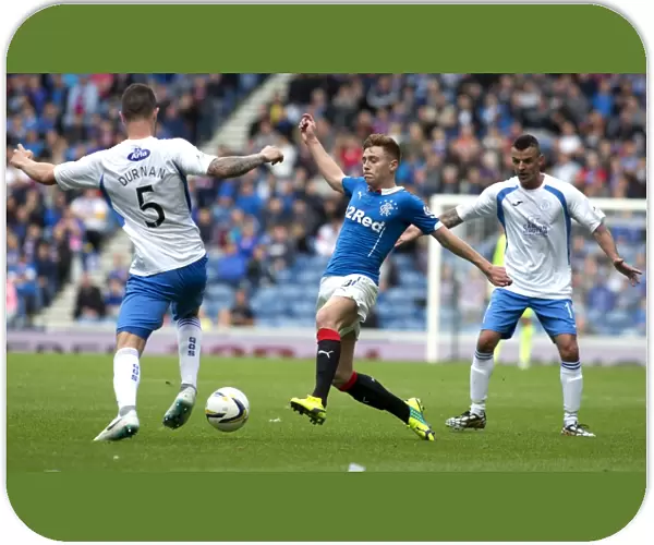 Intense Clash: Macleod vs Durnan at Ibrox Stadium - Scottish Cup Rivalry