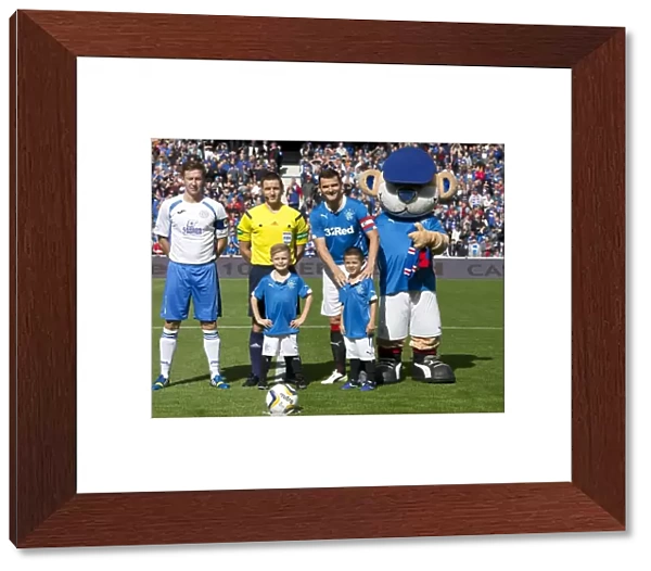 Rangers Football Club: Triumphant Scottish Cup Victory with Captain Lee McCulloch and Mascots (2003)