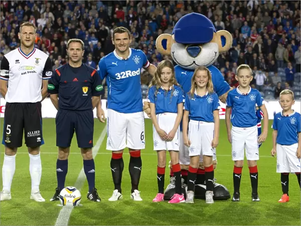 Rangers Football Club: Lee McCulloch and Mascots Celebrate Scottish League Cup Victory (2003)