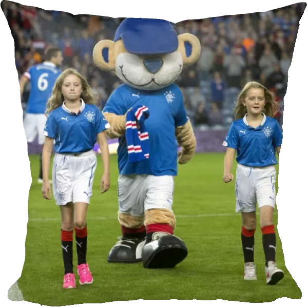 Rangers Football Club: Broxi Bear and Mascots Celebrate 2003 Scottish League Cup Victory