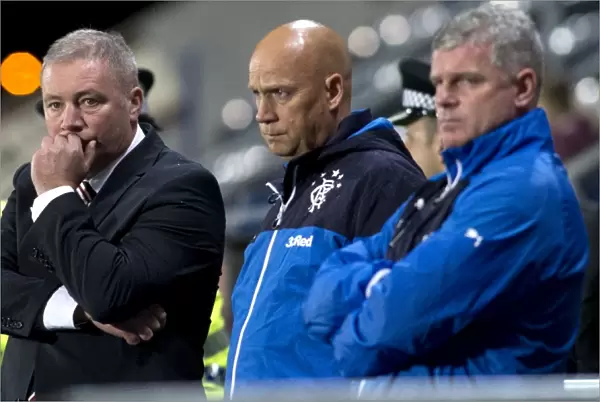 Ally McCoist and Rangers Coaching Team: Focused on Victory against Falkirk in Scottish League Cup Round 3