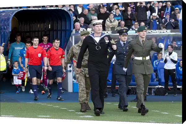 Armed Forces Tribute: Salute to Heroes - Rangers Football Club's Honor Guard Leads Out Scottish Cup Winning Squad (2003)