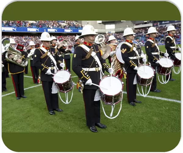 Rangers vs Raith Rovers: Ibrox Stadium - Half Time Spectacle with The Royal Marines Band, Scottish Cup Champions (2003)