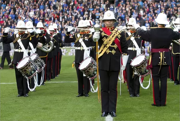 Half Time Triumph: The Royal Marines Band's Epic Performance at Ibrox Stadium (Scottish Cup Victory, 2003)