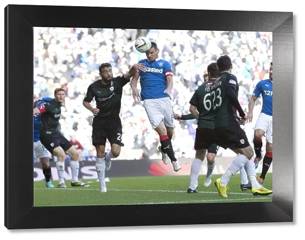 Rangers Lee McCulloch Scores the First Goal: Scottish Cup Winning Moment at Ibrox Stadium (2003 SPFL Championship)