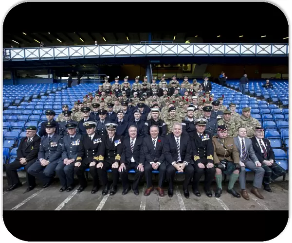 Rangers Football Club: Honoring Armed Forces before Scottish Cup Victory (2003) - Ally McCoist, David Somers, and Graeme Wallace