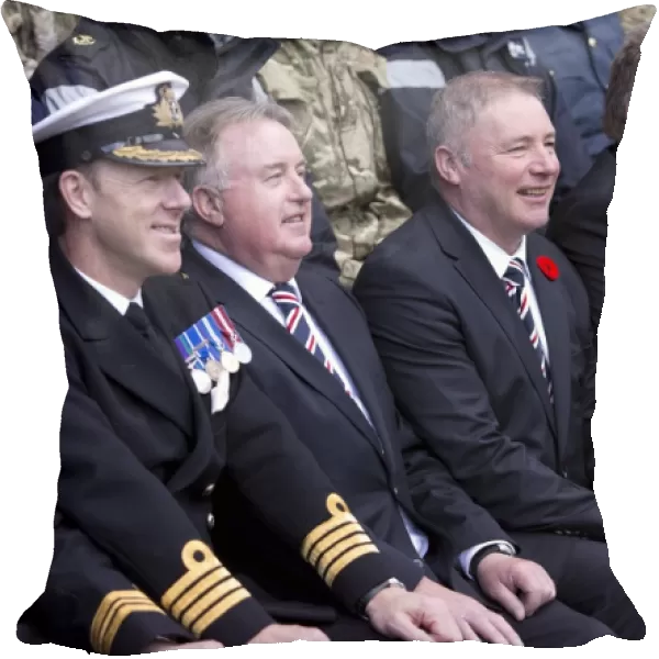 Rangers Football Club: Saluting the Armed Forces - Ally McCoist, David Somers, and Graeme Wallace before Scottish Cup Victory (2003)