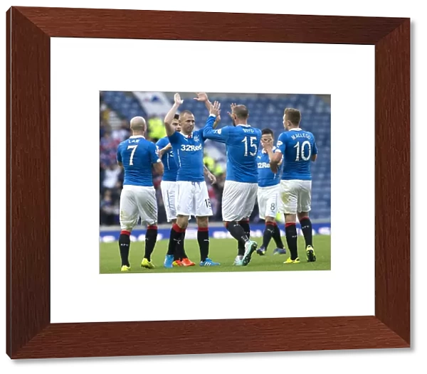 Rangers Kenny Miller: Celebrating Championship-Winning Goal at Ibrox Stadium (2014)