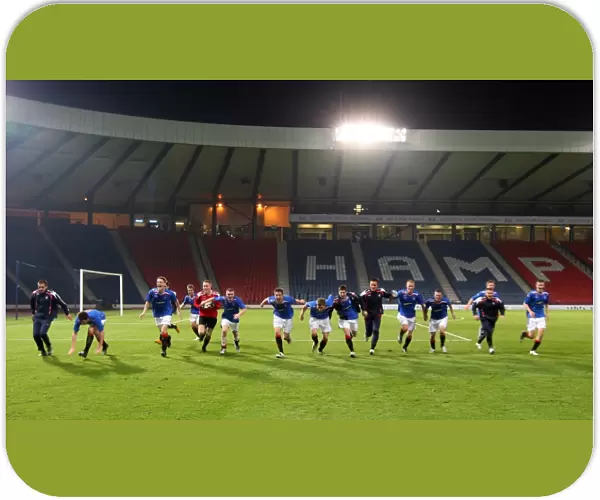 Rangers Youth Team: Celebrating Glory in the 2008 Youth Cup Final against Celtic