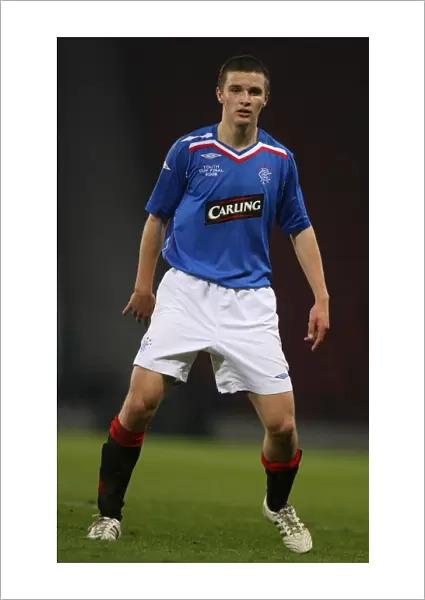 The Intense Battle: Jamie Ness and Rangers Youths Triumph Over Celtic in the 2008 Youth Cup Final at Hampden Park