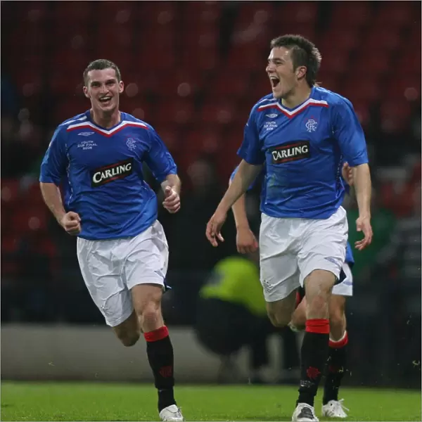 Rangers Youth Team: Andrew Little Scores the Winning Goal against Celtic in the Scottish Youth Cup Final at Hampden Park (2008)