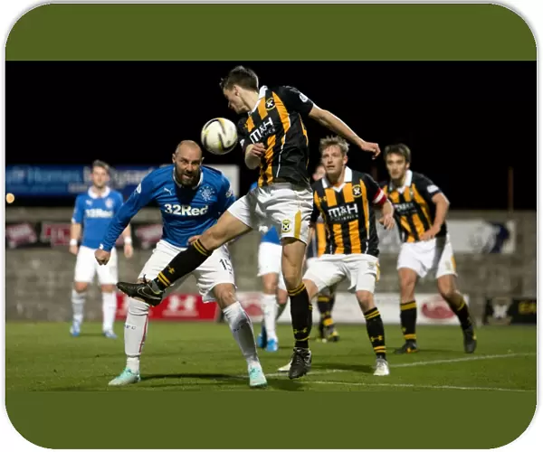 Rangers Kris Boyd Scores the Decisive Header in the Petrofac Training Cup Quarterfinal against East Fife (Scottish Cup Champions 2003)