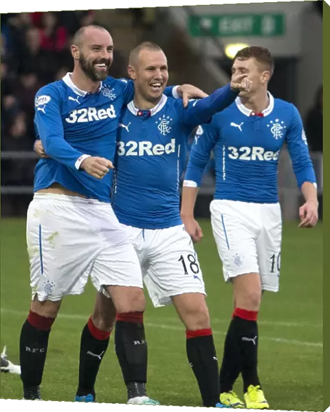 Rangers Kris Boyd and Kenny Miller: A Goal Celebration to Remember in the SPFL Championship