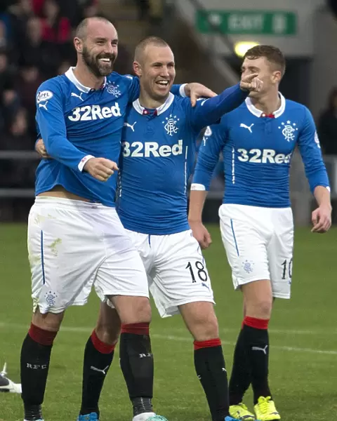Rangers Kris Boyd and Kenny Miller: A Goal Celebration to Remember in the SPFL Championship