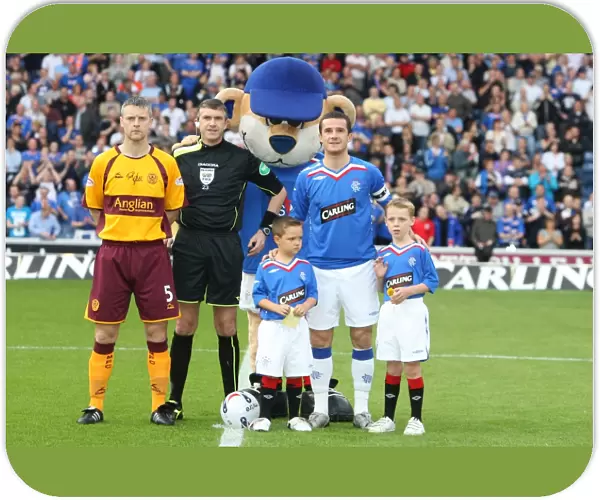 Rangers Clydesdale Bank Premier League Triumph: 1-0 Over Motherwell at Ibrox with the Rangers Mascot