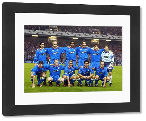 Rangers FC: Team Line-Up Before Face-Off Against Stuttgart (16-09-2003): Rangers 2-1