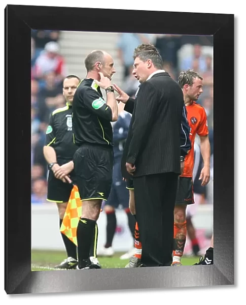 Craig Levein's Contentious Altercation with Referee Mike McCurry during Rangers vs Dundee United (3-1)