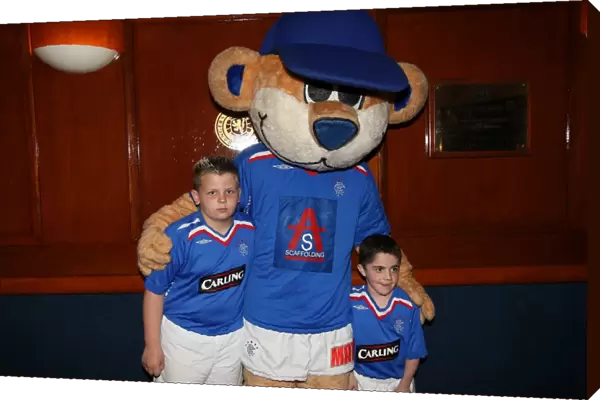 Rangers Mascot: Triumphant 3-1 Win Over Dundee United in the Clydesdale Bank Premier League