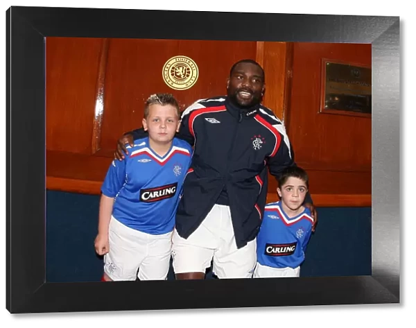 Rangers Football Club: Triumphant in Clydesdale Bank Premier League Victory (3-1) over Dundee United - Rangers Mascot Celebrates