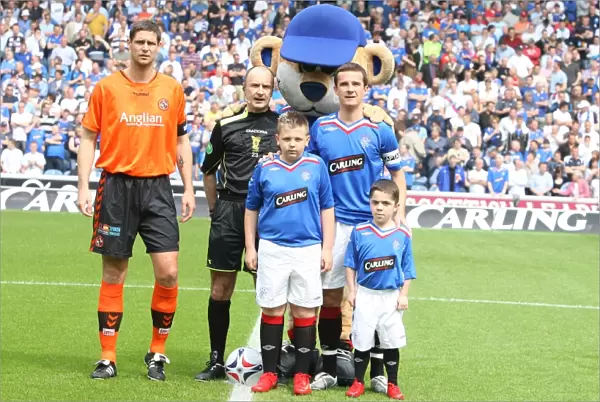 Rangers Mascot: Celebrating a Glorious 3-1 Victory in the Clydesdale Bank Premier League against Dundee United