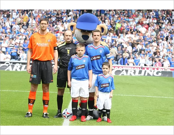 Rangers Mascot: Triumphant Victory over Dundee United (3-1) in the Clydesdale Bank Premier League at Ibrox