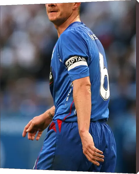 Barry Ferguson and Rangers Face FC Zenit Saint Petersburg in the 2008 UEFA Cup Final at City of Manchester Stadium