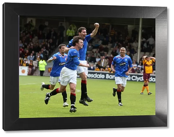 Christian Dailly Scores the Opener: Motherwell vs Rangers, Clydesdale Bank Premier League, Fir Park