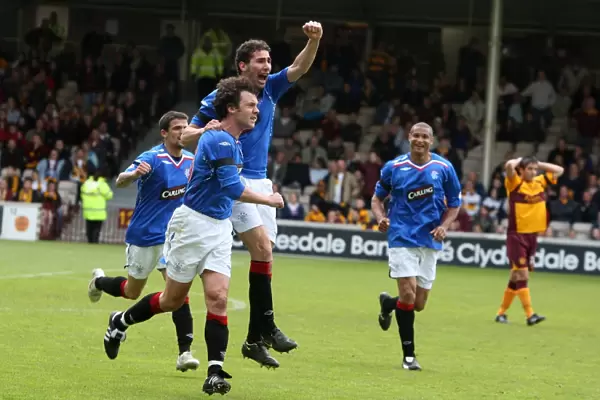 Christian Dailly Scores the Opener: Motherwell vs Rangers, Clydesdale Bank Premier League, Fir Park
