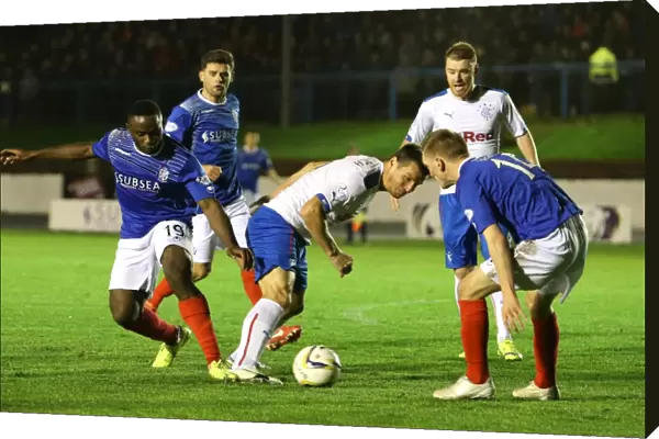 Rangers Lee McCulloch Fouls in Penalty Area during Cowdenbeath vs Rangers (Scottish Championship, Scottish Cup Winning Moment)