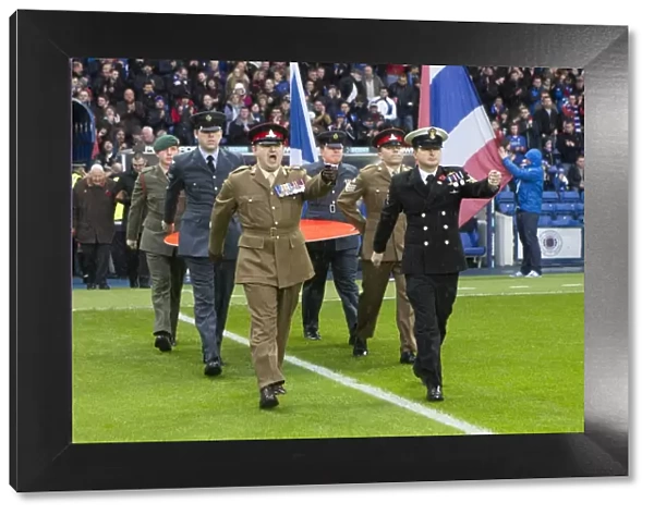 Rangers Football Club: Tribute to Heroes - Poppy Ceremony: Scottish Championship - Rangers vs Falkirk at Ibrox Stadium (2003 Scottish Cup Winning Team)